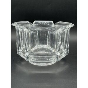 Vintage 1970s Grain Ware Lucite Acrylic‎ Clear Regal Bowl 5.75"Diameter 4"T